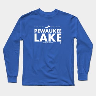 Waukesha County, Wisconsin - Pewaukee Lake Long Sleeve T-Shirt